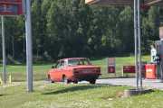 Vi så kun en veteran i Flisa, men det er jo ikke før i morgen det skjer. Men her ser vi en Volvo 144 De Luxe fra 1973