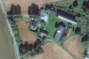 Luftfoto av Bryhni Søndre gård hvor selskapet skal være