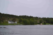Bare et utsiktsbilde fra båten over