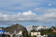 Like før vi kommer inn til Sandefjord sentrum ser vi hovedkontoret til Jotun