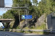 Endelig oppe, den bakken er en påkjenning både for bil og fører