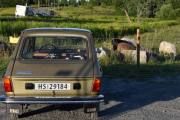 Tilbake til bilen og se hvordan kveldsolen skinner