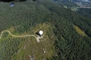 Haukåsen ligger 357 meter over havet og er Østmarka sin 14 høyeste topp, så her kan vi se etter mange flere topper