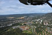Livet er herlig når du sitter i et fly på en slik dag og kan bare nyte utsikten