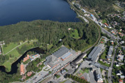 Øverste delen av Akerselva, så fikk vi med oss toget også