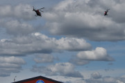 Det er ikke ofte jeg kan ta bilder av to Helitrans helikoptre i samme bilde