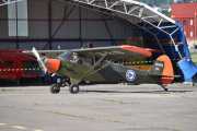 Men nå skal Geir ut med sin Piper PA-19 fra 1951, disse blir kalt Super Cub, så vet du det