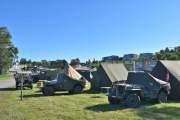 Camp Lightning er på plass på Kjeller flyplass, tema er 2 verdenskrig ser det ut som