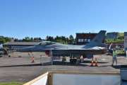 Forsvaret stiller med en F-16 som vi skal ta en nærmere titt på senere