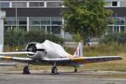 Morten: Her er en av dem, North American AT-6G Harvard fra 1944. Jeg har hørt lyden og jeg har sett den i loop og den opplevelsen vil jeg ha igjen