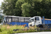 Ikke mye jeg klarer å dokumentere her enn at BilXtra har hatt en gammel buss på Notodden