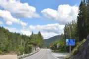 Nå kjører jeg inn i Viken fylkeskommune og er i Kongsberg kommune