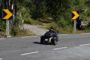 Kommer en til med tre hjul, det er en Harley-Davidson Freewheeler fra 2018. Dette må være fantastisk å kjøre på veien med
