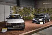 Så har vi kommet til Opel hjørnet, her ser vi en Opel Ascona B GTE fra 1981 til venstre og til høyre en Opel Omega Evolution 500 med 4 liters motor fra 1992