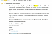 Jeg har selvfølgelig begynt å lete i Paris etter Renault, men du kan ikke alltid stole på treffene