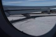Vi har akkurat tatt av og er i luften