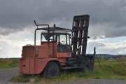 Her ute står det også en gammel Kalmar LMV truck, det er en veteran, men årstallet klarer jeg ikke