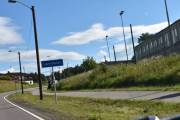 Nå er vi ved Lørenfallet som er et tettsted med over 1000 innbyggere