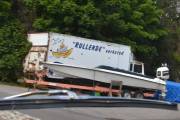 "RULLENDE" verksted, ble det et mislykket prosjekt?  Men båten var tøff, her lukter det fart...