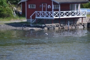 Idyllisk og vakkert, alle de små hyttene