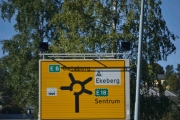 Så er vi rett før rundkjøringen ved Ryenkrysset og her skal vi ta ned til høyre