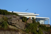 Her har vi en hytte med fugl igjen