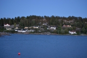 Denne turen er mot sjøen og mørket faller på