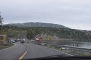 Nå blir det ikke mange bilder på hjemover turen, jeg er dønn sliten og her nærmer vi oss Elgsjø Kafe og Brukthandel