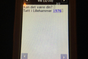 Men når vi tror at turen er over kommer det en melding til. Jeg vet at jeg har en gammel mobil men se neste bilde da