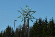 Keplerstjernen ved Gardermoen, den er fin om kvelden når den lyser