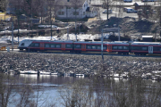 Vårt første tog på turen oppover
