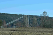 Et lite glimt av en av bruene som går over Glomma