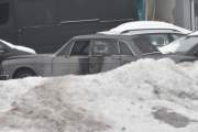 Men hva har skjedd her? En Volvo 164 har fått brannskader