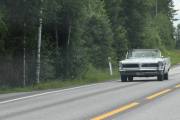 Neste bil er jeg mer sikker på, dette er en Pontiac Bonneville fra 1963. Navnet Bonneville ble hentet fra Salt Flats i Utah, så vet du det