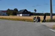 Huff da, Lambretta 150LI har fått problemer allerede, jeg håper det ordner seg, det er jo første gang en scooter er med i "På ville veier"