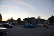 En av Politibilene fikk skrudd av skiltene sine under kvelden, det var kanskje denne Politibilen her?