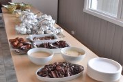 Her er middagen, tror du det smakte godt? Selvfølgelig...
