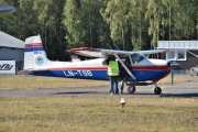 Morten 14 september 2024 - LN-TSB på Flydagen Hamar. Skydive Hamar skal gjøre noen hopp med en Cessna 182A Skylane fra 1956. Jeg så den 19 juni 2022 på Kjeller Flydag også