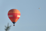 Morten 7 september 2025 - LN-CST over Høyenhall, jeg har sett den mange ganger før, det som er forskjell nå er at det er Oslo Ballongklubb som eier den nå. Dere ser fuglen?