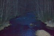 Morroa er over du er oppdaget, dette er elven nedover på nattestid