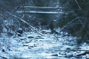 2 januar 2019 -  Fra Dausjøbrua og oppover elven