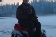 Som dere ser er ikke dette tull, Knut ER Maridalens vokter og her sitter han på en av sine turer i 2008