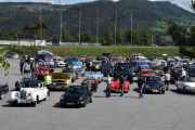 Her ble det masse og dokumentere, skal vi bare ta noen nå i første omgang som vi ikke har tatt før? Fra venstre, sort Porsche Carrera 4 Coupe fra 1992, rød Apal Speedster fra 1989, blå Datsun 1500 fra 1978 og til slutt en sort markert Opel Kadett LS fra 1969