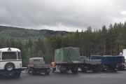 Jeg bare begynner fra venstre selv om det er rumpa deres. Volvo B-70501 fra 1964, neste Volvo L-342 fra 1953, neste Scania L 5538 fra 1967, neste Steyr fra 1964, og til slutt en Volvo -L-49508 fra 1965