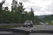 Det var da fælt så mange gamle biler vi møtte da, dette er en Mercedes-Benz 230 TE fra 1983