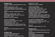 Motorkonvoien 2019. Her ser vi programmet, ikke småtteri dette her. Og på søndag åpner det nye, Norsk Kjøretøyhistorisk Museum på Hunderfossen