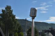 Notodden Blues Festival er jo her, derfor mikrofonen. Men nå må vi videre