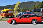 Ikke bare det, men Vidar kommer også før jeg for parkert med sin Renault Alpine V6 Turbo fra 1985