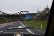Det er 6 kilometer igjen til Minnesund og vi har snart kjørt i en time nå med en stopp