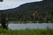 Her ser vi litt av det store Eventyrslottet i Hunderfossen Familiepark